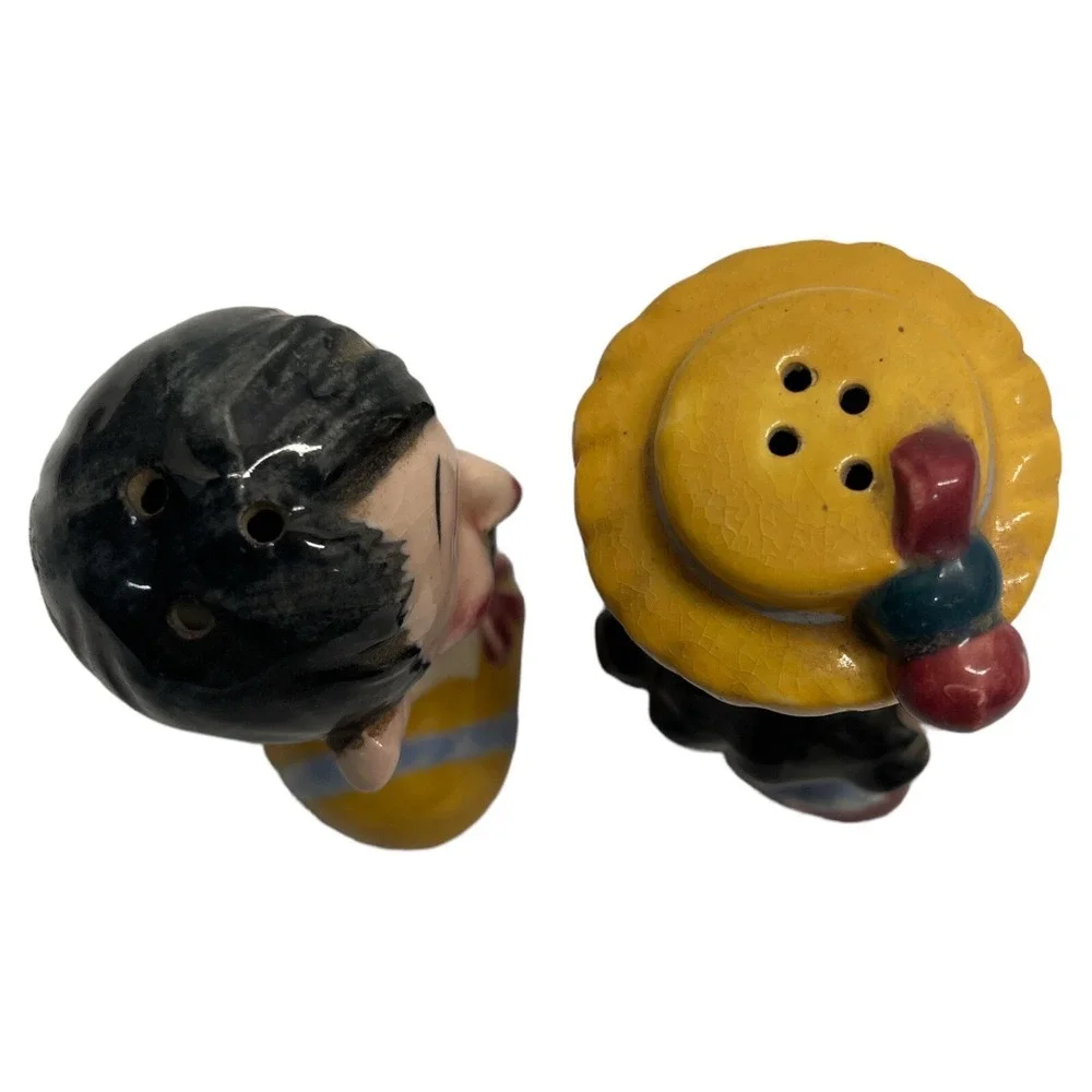 Enesco Rare Salt & Pepper‎ Shakers VTG Vintage Four Eye Made Japan